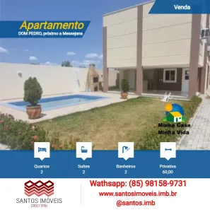 Apartamento com 2 Quartos à venda, 60m² no Pedras, Fortaleza