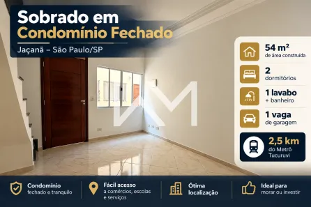 Sobrado com 2 Quartos à venda, 54m² no Vila Germinal, São Paulo