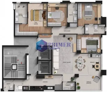 Apartamento com 4 Quartos à venda, 139m² no Savassi, Belo Horizonte