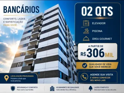 Apartamento com 2 Quartos à venda, 54m² no Bancários, João Pessoa
