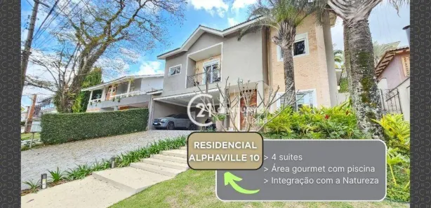 Casa de Condomínio com 4 Quartos à venda, 350m² no Alphaville, Santana de Parnaíba