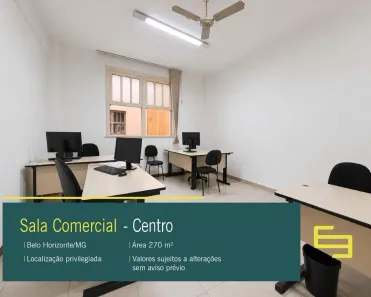 Sala Comercial à venda, 270m² no Centro, Belo Horizonte
