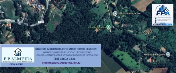Fazenda/Sítio à venda, 1000m² no Ortizes, Piedade