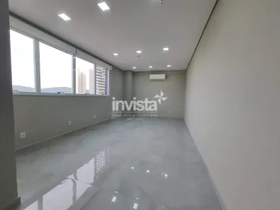 Sala Comercial para alugar, 48m² no Ponta da Praia, Santos
