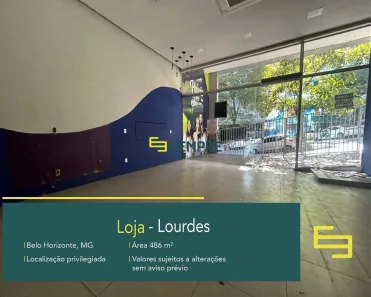 Ponto Comercial para alugar, 486m² no Lourdes, Belo Horizonte