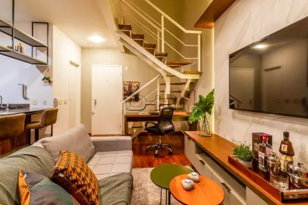 Apartamento com 1 Quarto para alugar, 60m² no Cidade Monções, São Paulo