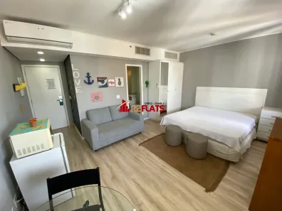 Flat com 1 Quarto para alugar, 28m² no Indianópolis, São Paulo