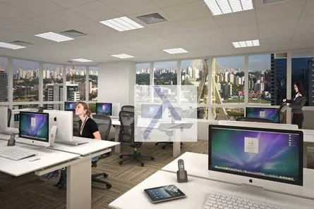Sala Comercial para alugar, 130m² no Cidade Monções, São Paulo