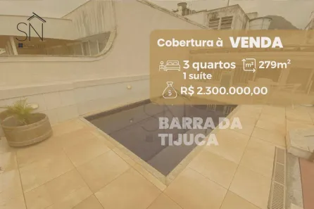 Cobertura com 3 Quartos à venda, 279m² no Barra da Tijuca, Rio de Janeiro