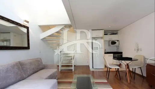 Flat com 1 Quarto para venda ou aluguel, 45m² no Vila Nova Conceição, São Paulo