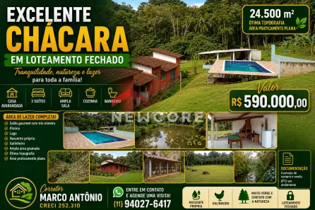Fazenda/Sítio com 3 Quartos à venda, 95000m² no Juquitiba, Juquitiba