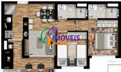 Apartamento com 2 Quartos à venda, 55m² no Vila Andrade, São Paulo