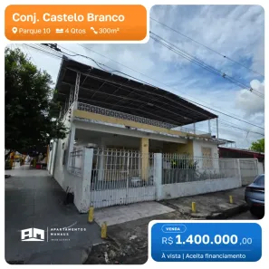Sobrado com 4 Quartos à venda, 300m² no Parque 10 de Novembro, Manaus