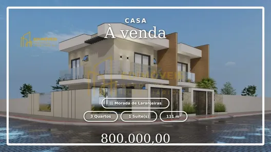 Casa com 3 Quartos à venda, 111m² no Morada de Laranjeiras, Serra