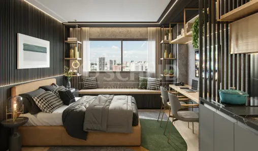 Apartamento com 1 Quarto à venda, 25m² no Santo Amaro, São Paulo