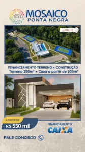 Casa de Condomínio com 3 Quartos à venda, 100m² no Ponta Negra, Manaus