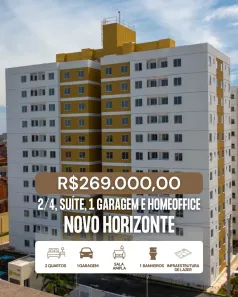 Apartamento com 2 Quartos à venda, 72m² no Novo Horizonte, Salvador