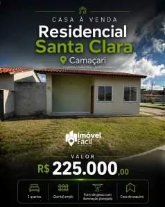 Casa de Condomínio com 2 Quartos à venda, 68m² no Jardim Limoeiro, Camaçari