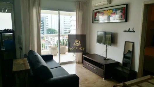 Flat com 1 Quarto para alugar, 46m² no Cidade Monções, São Paulo