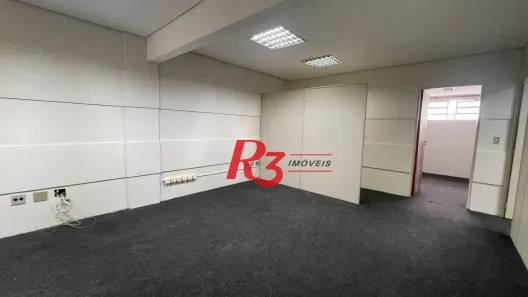 Sala Comercial para alugar, 118m² no Centro, Santos