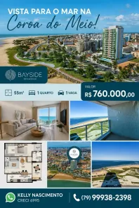 Apartamento com 1 Quarto à venda, 55m² no Coroa do Meio, Aracaju
