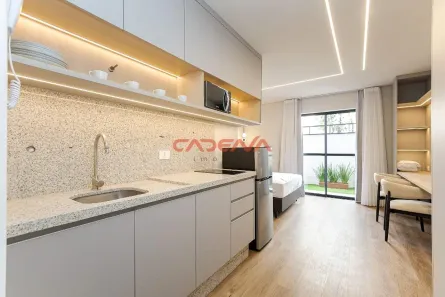 Apartamento com 1 Quarto para alugar, 29m² no Portão, Curitiba