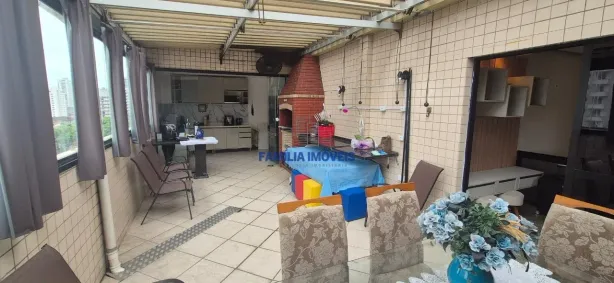 Cobertura com 3 Quartos para alugar, 209m² no Encruzilhada, Santos
