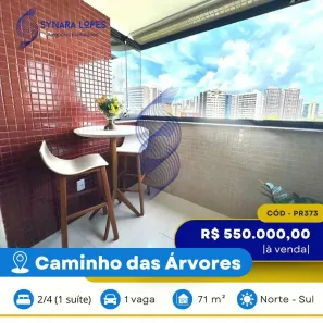 Apartamento com 2 Quartos à venda, 71m² no Caminho das Árvores, Salvador