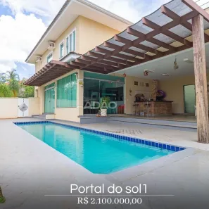 Casa de Condomínio com 4 Quartos à venda, 375m² no Loteamento Portal do Sol I, Goiânia
