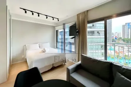 Apartamento com 1 Quarto para alugar, 27m² no Vila Nova Conceição, São Paulo