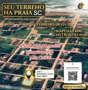Lote/Terreno à venda, 360m² no Praia do Ervino, São Francisco do Sul