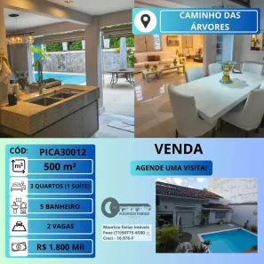 Casa com 3 Quartos à venda, 500m² no Caminho das Árvores, Salvador