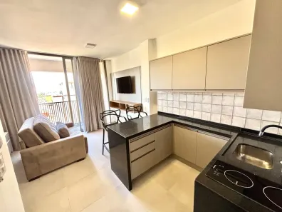 Apartamento com 1 Quarto para alugar, 33m² no Jardim Paulistano, São José do Rio Preto