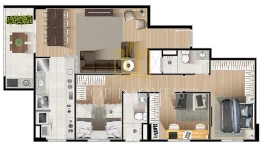 Apartamento com 3 Quartos à venda, 84m² no Loteamento Villa Branca, Jacareí