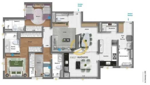 Apartamento com 3 Quartos à venda, 151m² no Jardim do Mar, São Bernardo do Campo