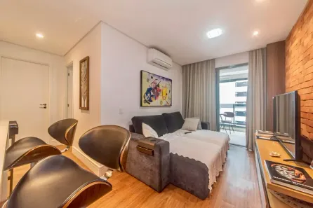 Apartamento com 2 Quartos para alugar, 65m² no Brooklin Paulista, São Paulo