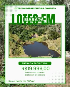 Lote/Terreno à venda, 600m² no , Igaratá