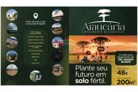 Lote/Terreno à venda, 250m² no Vila Damásio, São Joaquim da Barra