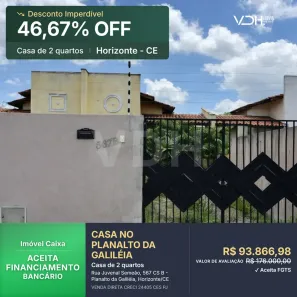 Casa com 2 Quartos à venda, 63m² no Dourado, Horizonte