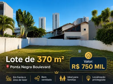 Lote/Terreno à venda, 370m² no Ponta Negra, Natal
