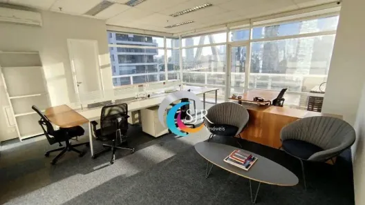 Sala Comercial para alugar, 133m² no Cidade Monções, São Paulo