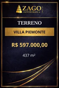 Lote/Terreno à venda, 437m² no Villa Piemonte I, Franca