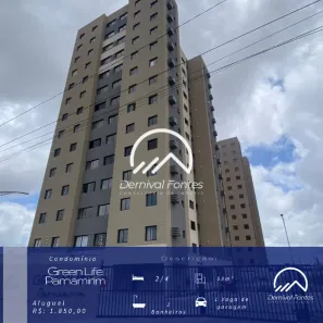 Apartamento com 2 Quartos para alugar, 59m² no Rosa dos Ventos, Parnamirim