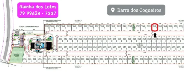 Lote/Terreno à venda, 215m² no , Barra dos Coqueiros