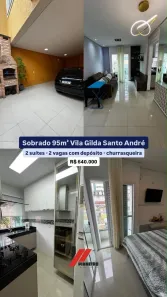 Sobrado com 2 Quartos à venda, 95m² no Pinheirinho, Santo André