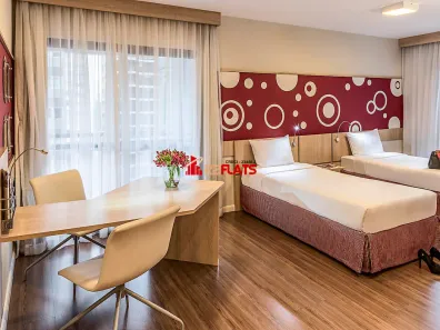 Flat com 1 Quarto à venda, 42m² no Cerqueira César, São Paulo