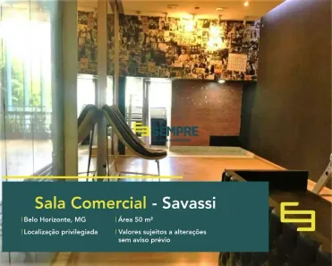 Sala Comercial à venda, 50m² no Savassi, Belo Horizonte