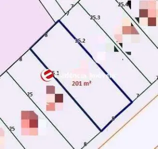Lote/Terreno à venda, 201m² no Jardim Stella, Santo André