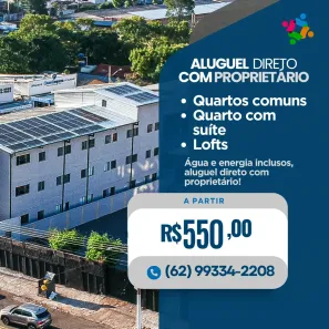 Kitnet com 1 Quarto para alugar, 28m² no Setor Sol Nascente, Goiânia
