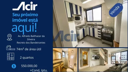 Apartamento com 2 Quartos à venda, 73m² no Recreio dos Bandeirantes, Rio de Janeiro